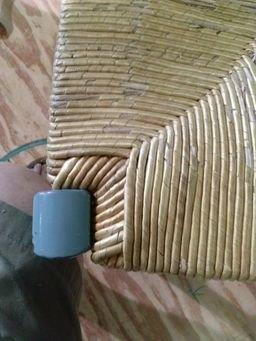 photo of wheat wrap rush seat